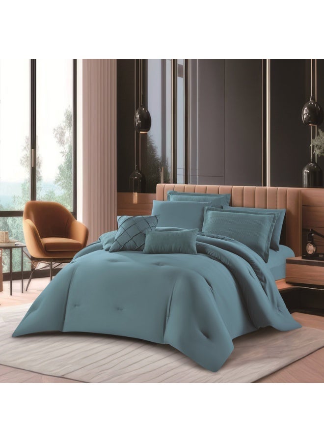 HOURS luxury summer bedspread with fixed filling,Queen, 4 pieces - Image 2